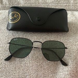 Ray-Ban Black Hexagon Sunglasses